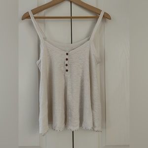 American Eagle Beige Swing Tank XS